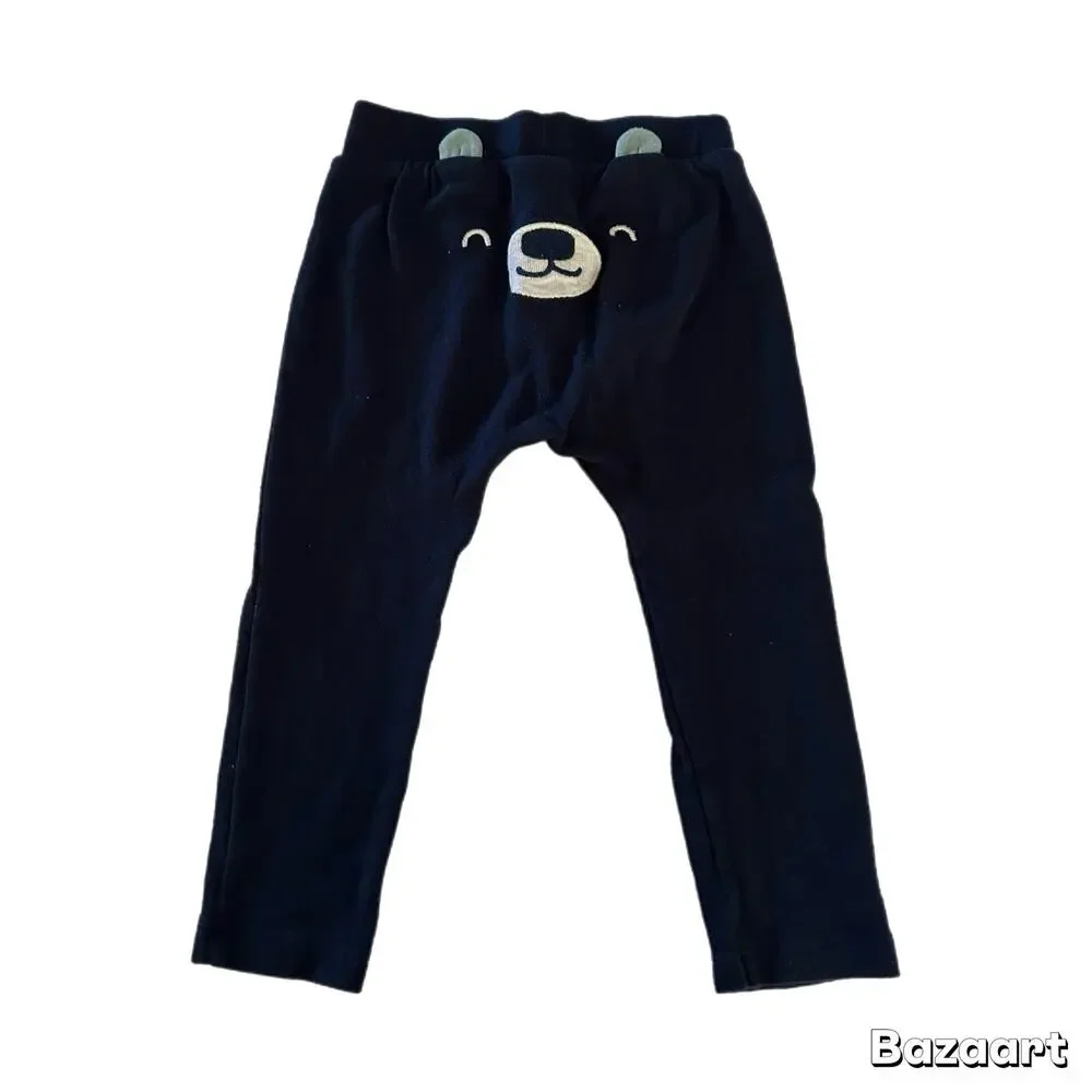 Carter’s Casual Bear Bottom Leggings Baby Size 18M Navy
